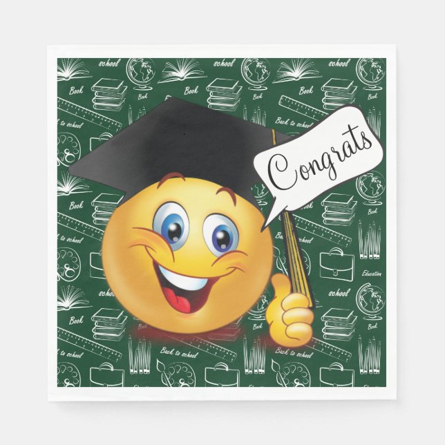 Graduation Congrats Paper Napkin (Front)