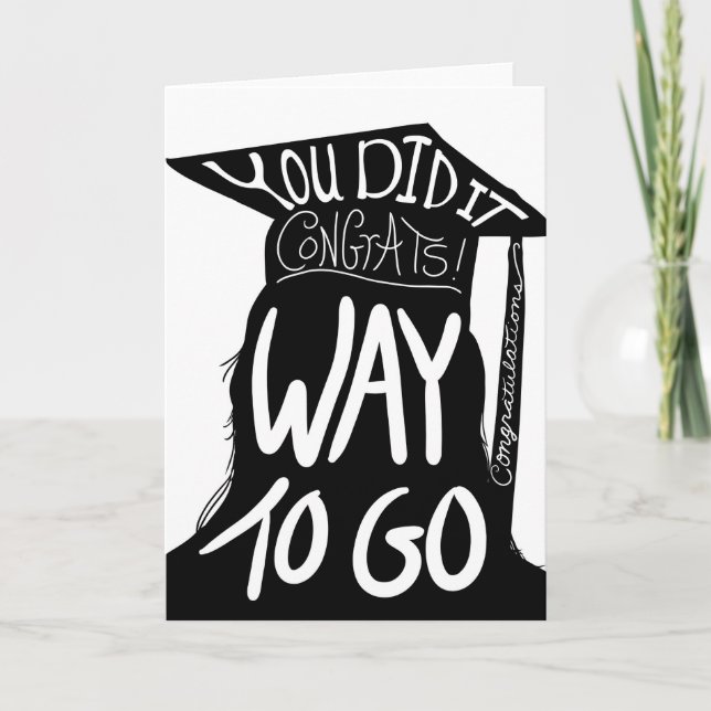 Graduation Congrats Thank You Card (Front)