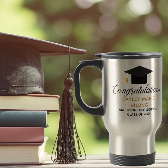 Graduation Congratulations Class of 2022 Monogram Travel Mug (Creator Uploaded)