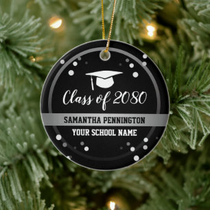 Graduation Congratulations Confetti Keepsake Ceramic Tree Decoration