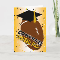 Graduation Congratulations for a Football Star