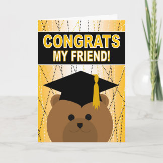 Graduation Congratulations for Friend Card