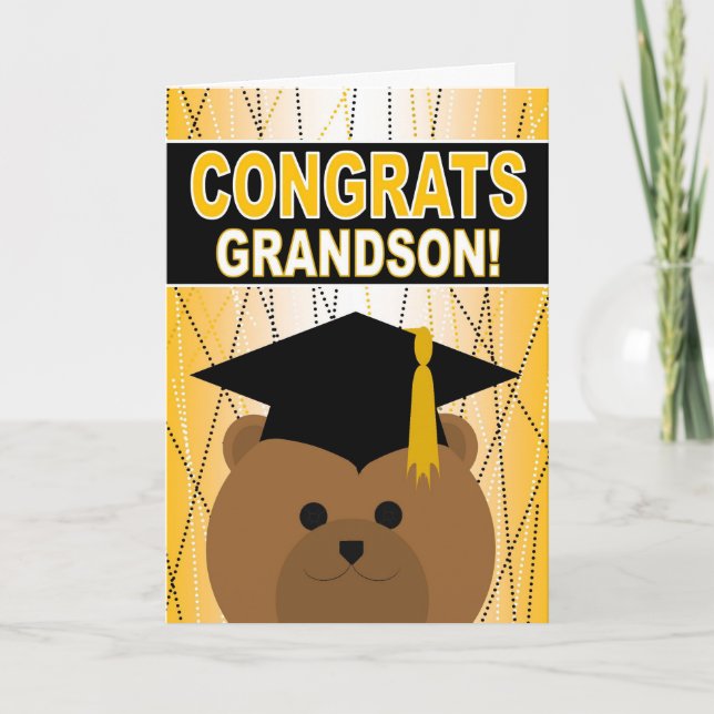 Graduation Congratulations for Grandson Card (Front)