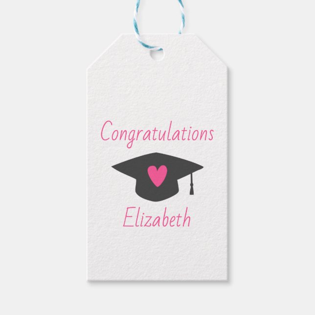 Graduation Congratulations Gift Tags (Front)