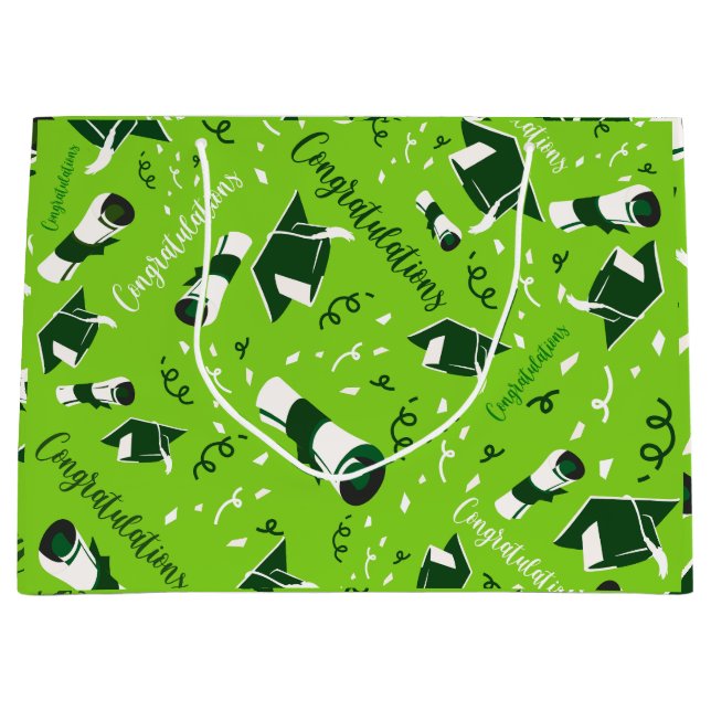 Graduation Congratulations  Large Gift Bag (Front)