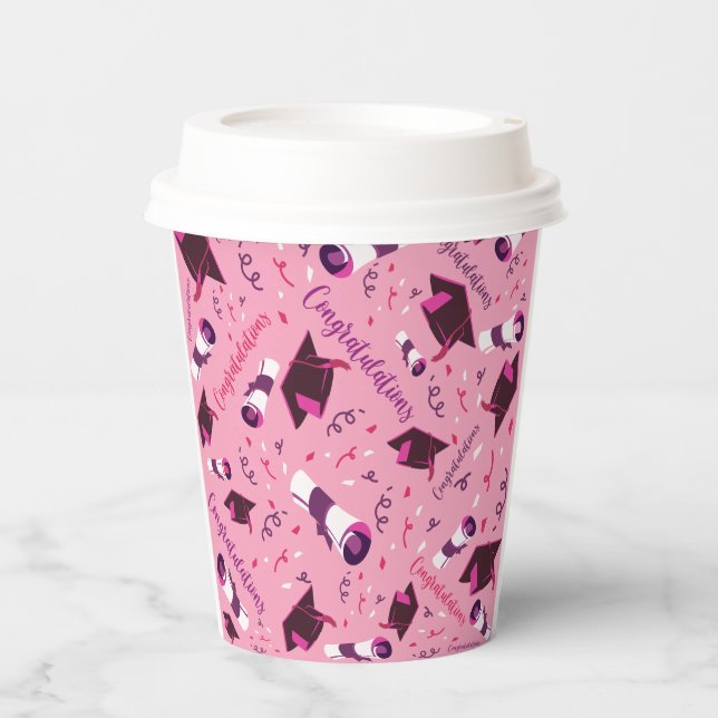 Graduation Congratulations Paper Cups (Front)