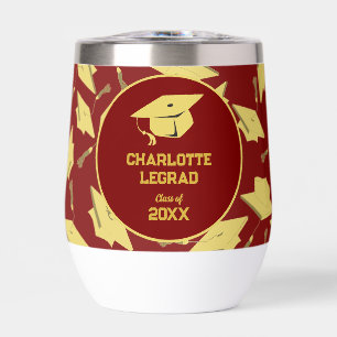 Graduation Congratulations Personalise Maroon Gold