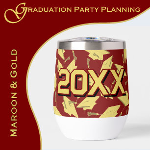 Graduation Congratulations Personalize Maroon Gold