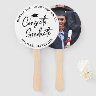 Graduation Congratulations Photo Hand Fan