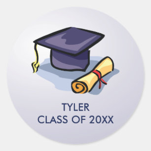 Graduation Congratulations Remember the Past Classic Round Sticker