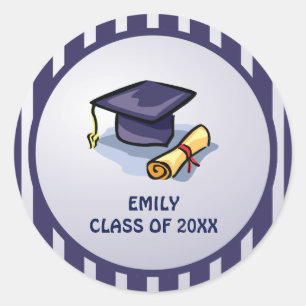 Graduation Congratulations Remember the Past Classic Round Sticker