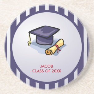 Graduation Congratulations Remember the Past Coaster