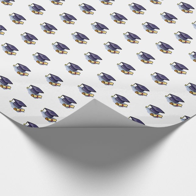 Graduation Congratulations Remember the Past Wrapping Paper (Corner)