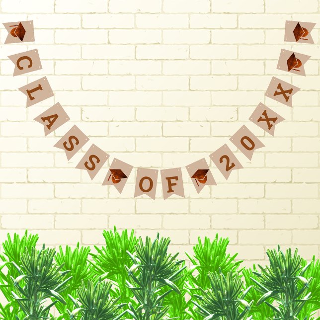 Graduation Copper Cool Party Signs Add Class Year (Creator Uploaded)