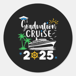 Graduation Cruise 2025 Graduation Trip Cruisin Cl  Classic Round Sticker