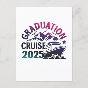 Graduation Cruise 2025 Summer Trip Matching Holiday Postcard