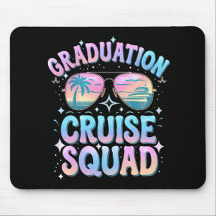 Graduation Cruise Squad Cruising Ship Retro Mouse Pad