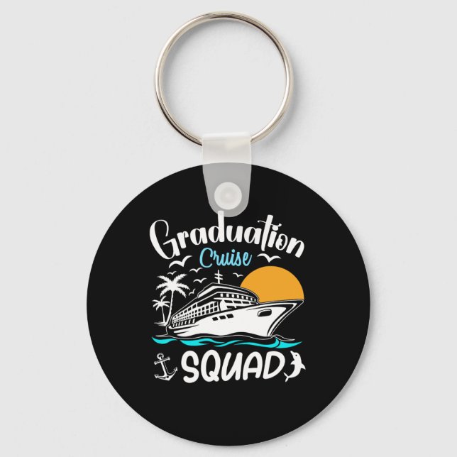 Graduation Cruise Squad Trip 2025 Squad Matching C Key Ring (Front)
