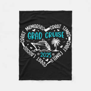 Graduation Cruise Trip Cl Of 2025 Senior Summer Va Fleece Blanket