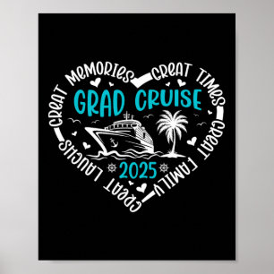 Graduation Cruise Trip Cl Of 2025 Senior Summer Va Poster