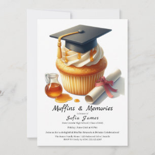 Graduation Cupcake Brunch Celebration Invitation