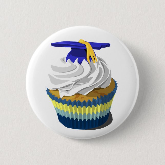 Graduation cupcake button (Front)
