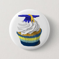 Graduation cupcake button