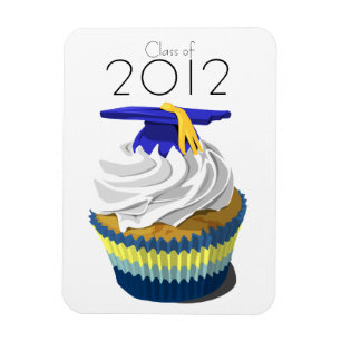 Graduation cupcake premium magnet