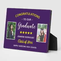Graduation Custom 2 Photo Congratulations Graduate