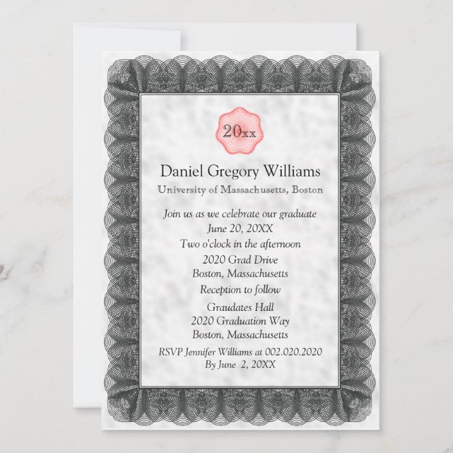 Graduation Custom Invitations (Front)