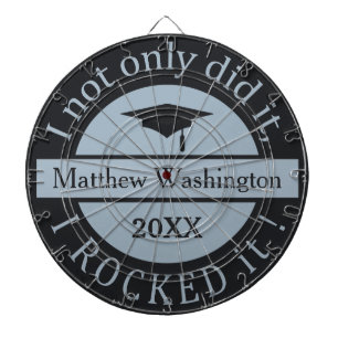 Graduation custom name & year dart board