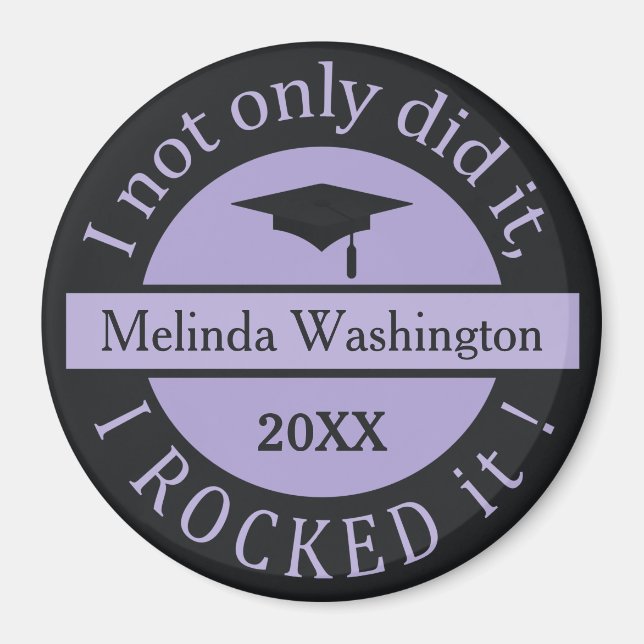 Graduation custom name & year magnet (Front)