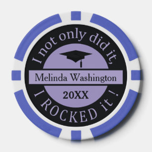 Graduation custom name & year poker chips