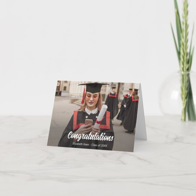 Graduation Custom Photo  Card (Front)