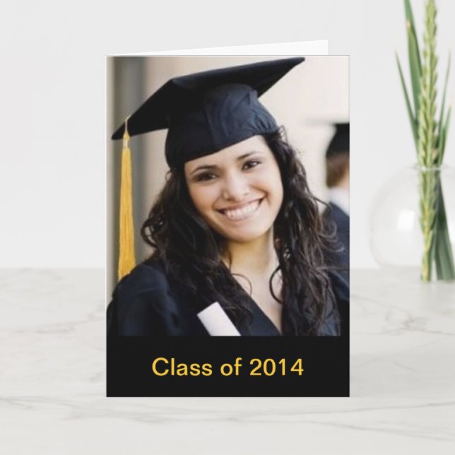 Graduation Custom Photo Greeting Card (Front)