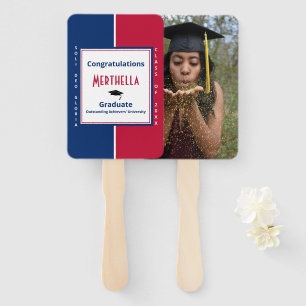 Graduation Custom Photo Keepsake SOLI DEO GLORIA Hand Fan
