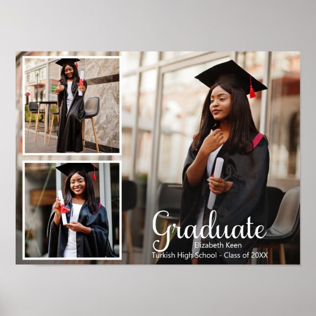 Graduation Custom Photo  Poster (Front)