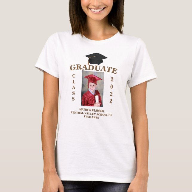 Graduation Custom Photo T-Shirt (Front)