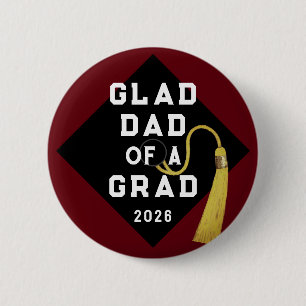 Graduation Dad Keepsake Memento 6 Cm Round Badge