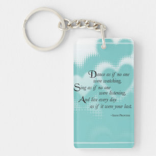Graduation Dance, Rectangle Vertical Gift Key Ring