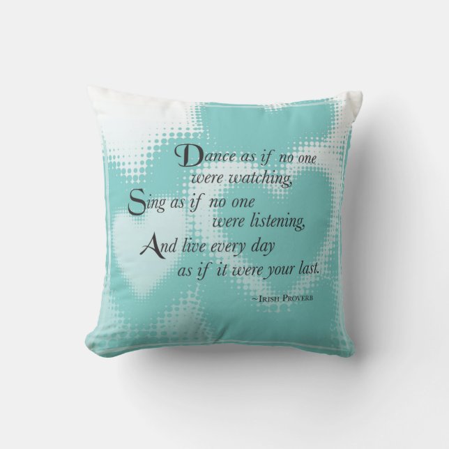 Graduation Dance, Square Gift Cushion (Front)