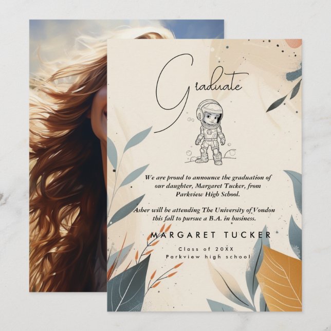 Graduation Daughter Announcement (Front/Back)