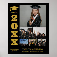 Graduation Day Senior Year Class Photo Collage
