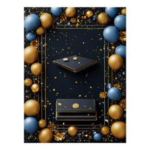 Graduation Decorative Arrangement Poster
