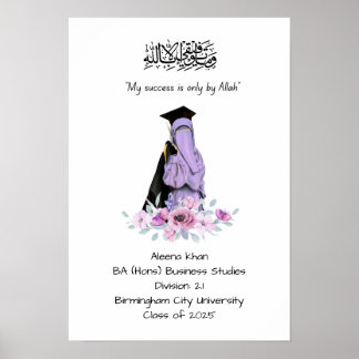 Graduation Degree certificate Poster