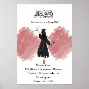 Graduation Degree certificate Poster