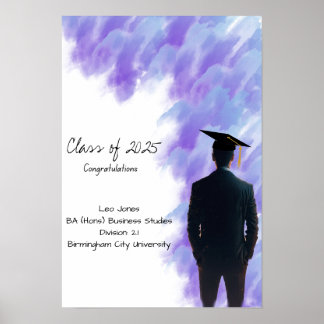 Graduation Degree certificate Poster