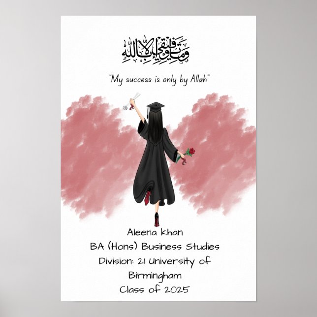 Graduation Degree certificate  Poster (Front)