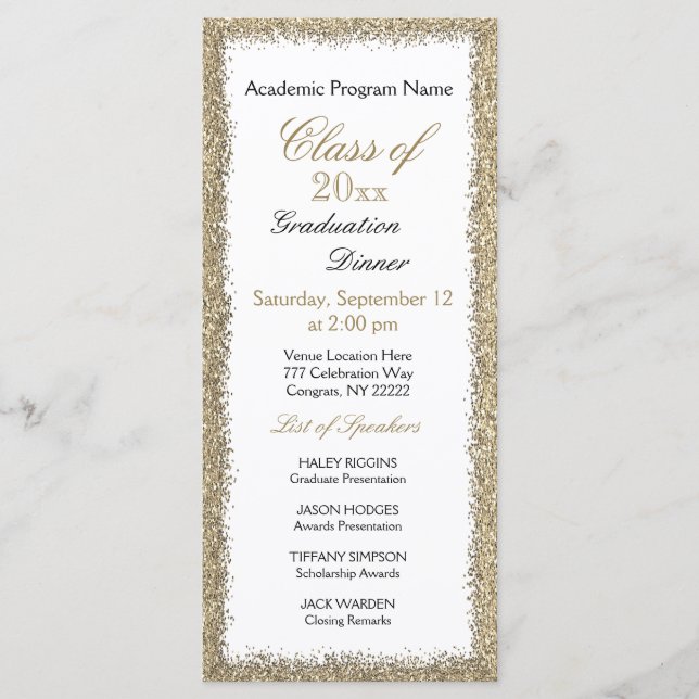 Graduation Dinner Invitation (Front)