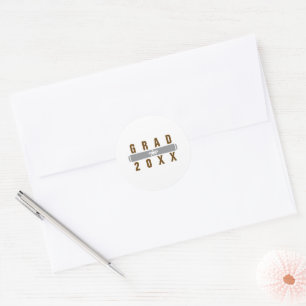 Graduation Diploma Brown & Silver Envelope Seal